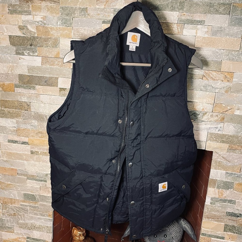 Carhartt Men's Down Vest, Sz S, Black, GUC